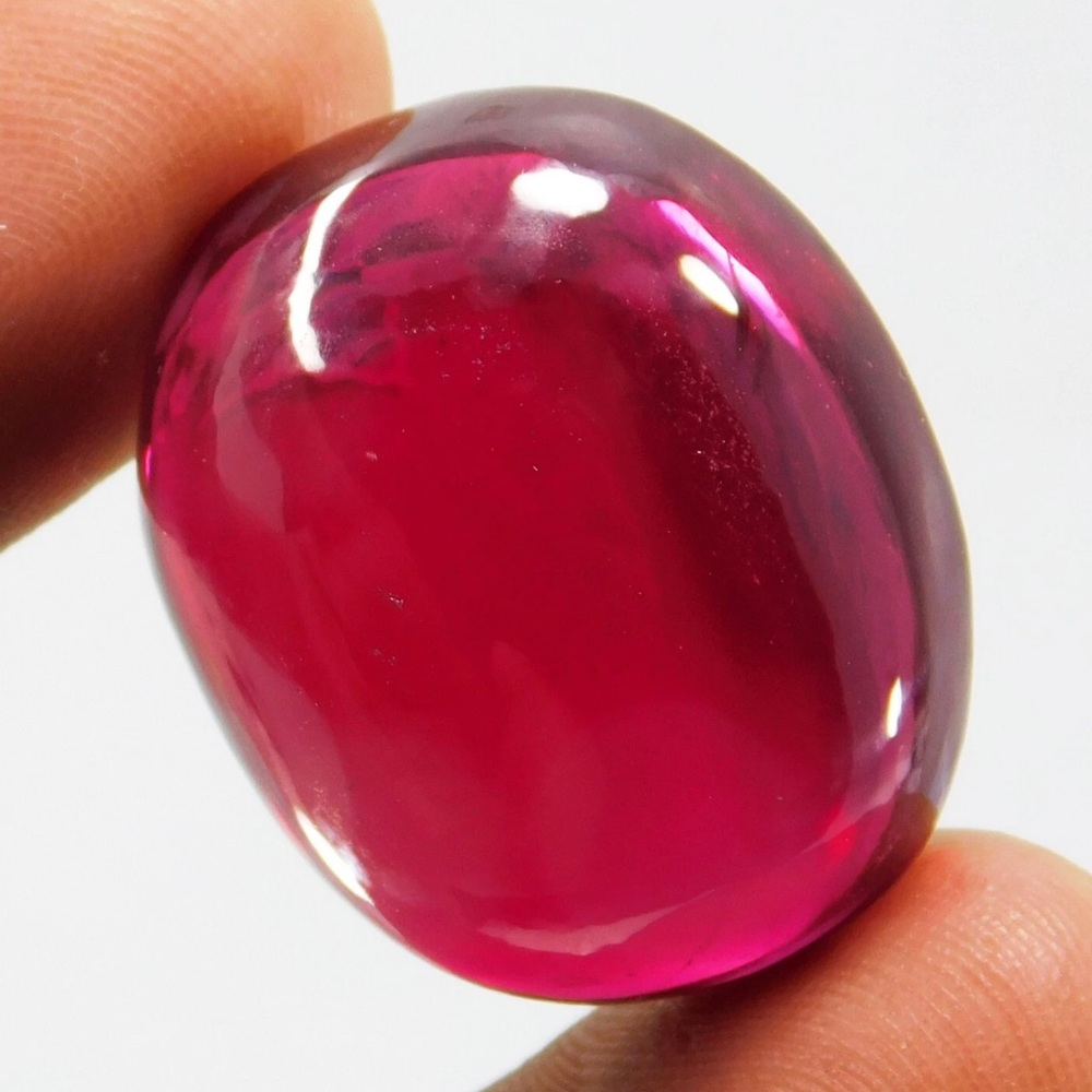 Vibrant Ruby Cabochon 72.70 ct. Certified Natural